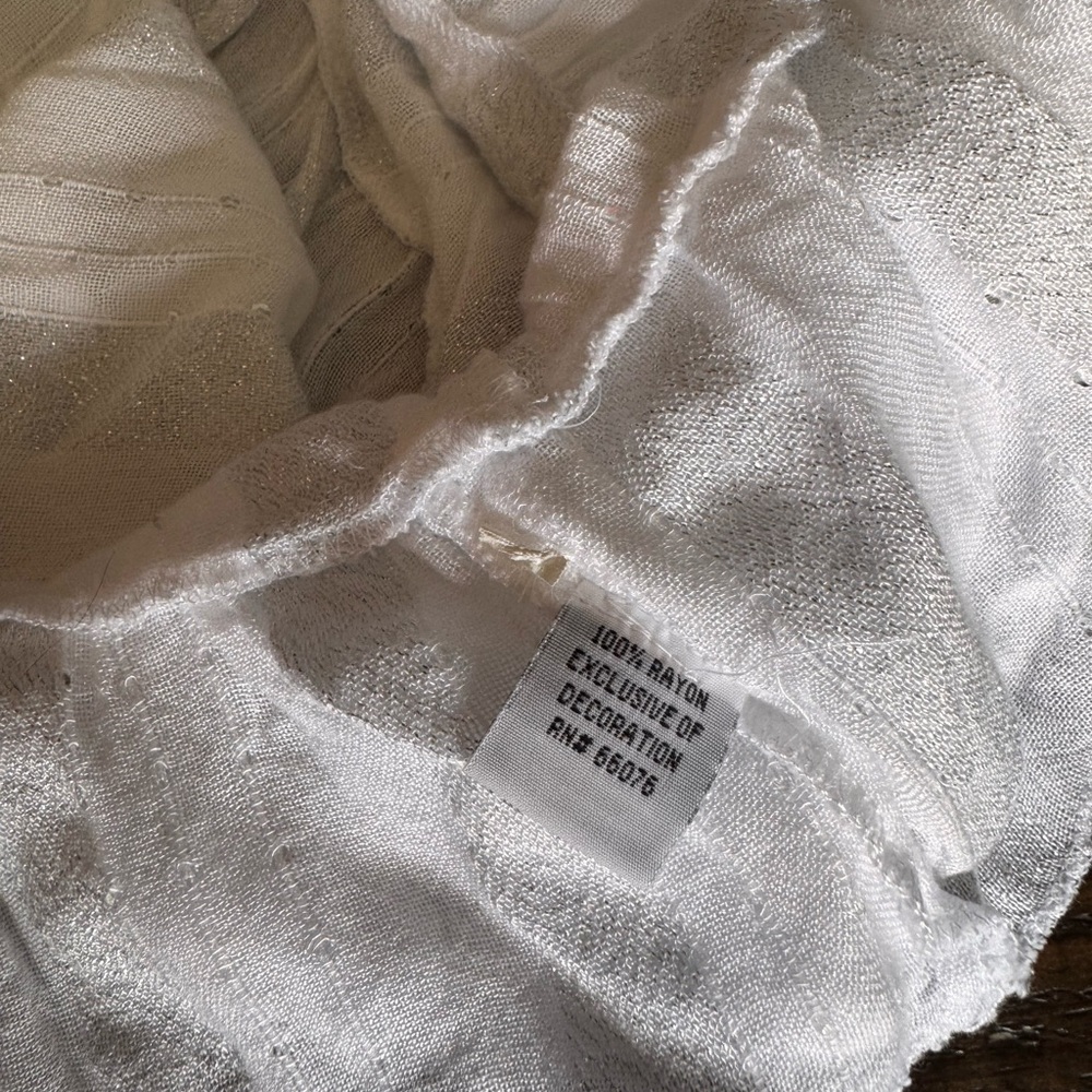 NWOT Raviya Sequins White Cover Up - Picture 8 of 8